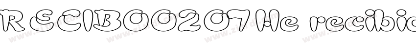 RECIBO0207He recibid字体转换